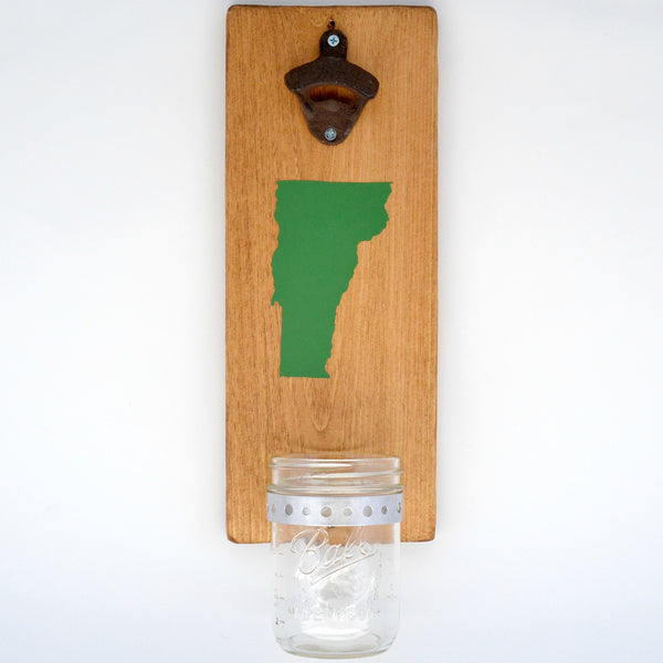 Wall Mounted Bottle Opener with Beer Cap Catcher - Vermont – Cranberry  Collective