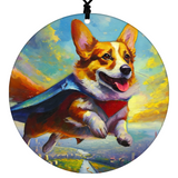 Dog Christmas Ornament - Super Hero Themed Graphic