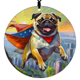 Dog Christmas Ornament - Super Hero Themed Graphic