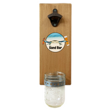 Bottle Opener - Wall Mounted With Removable Cap Catcher