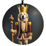 Dog Christmas Ornament Featuring Nutcracker Themed Graphic