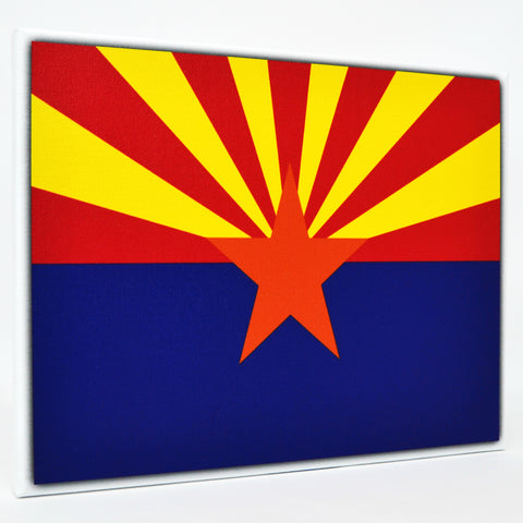 Arizona Flag Decor - 8x10 AZ State Flag Canvas - Ready To Hang Arizona Decor