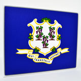 Connecticut Flag Decor - 8x10 CT State Flag Canvas - Ready To Hang Connecticut Decor