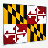 Maryland Flag Decor - 8x10 MD State Flag Canvas - Ready To Hang Maryland Decor