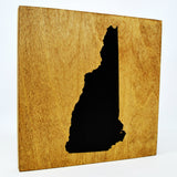 New Hampshire Wall Decor - 8x8 Decorative NH Map Wood Box Sign - Ready To Hang New Hampshire Decor