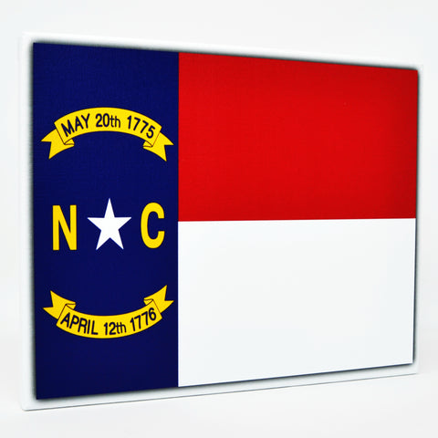 North Carolina Flag Decor - 8x10 NC State Flag Canvas - Ready To Hang North Carolina Decor