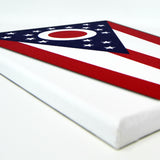 Ohio Flag Decor - 8x10 OH State Flag Canvas - Ready To Hang Ohio Decor