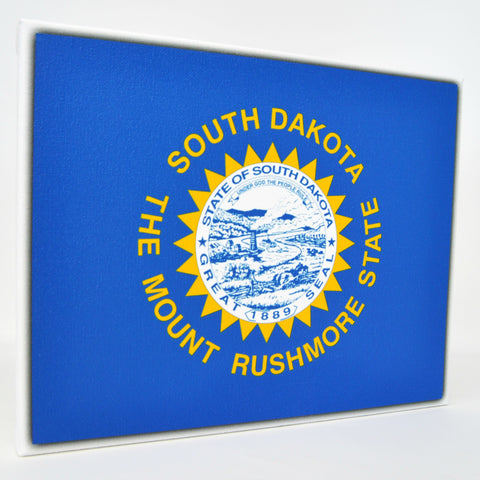 South Dakota Flag Decor - 8x10 SD State Flag Canvas - Ready To Hang South Dakota Decor